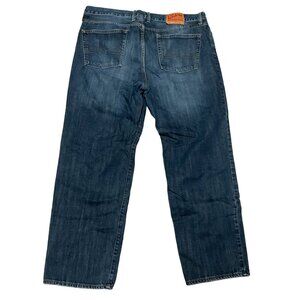 Y2K LUCKY BRAND JEANS SZ 40X31 BLUE GENE MONTESANO STRAIGHT LEG MED WASH DENIM